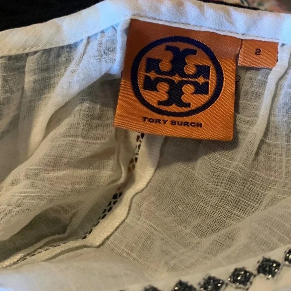 Tory Burch Lucille Beaded Embroidered Size 2 - Picture 8 of 8